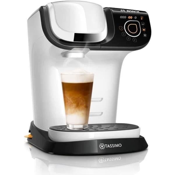 BOSCH - Kaffebryggare för flera drycker - 1300W - Tassimo My Way - vit -TAS6504