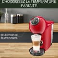Miniatyrbild 4 av 5: KRUPS Kaffemaskin, Espressobryggare, Kompakt, XL-funktion, Multidrinkar, Genio S Plus röd YY4444FD