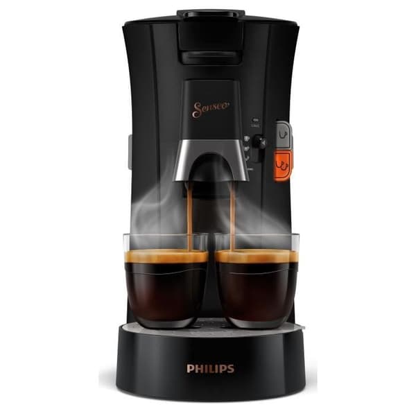 Kaffemaskin för kapsel - PHILIPS - SENSEO Select - Intensity Plus, Crema Plus - Svart