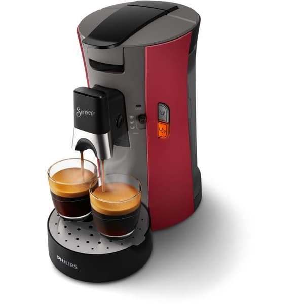 Kaffemaskin SENSEO - PHILIPS - CSA240/91 - Select Eco - 1450 W - Intensiv röd
