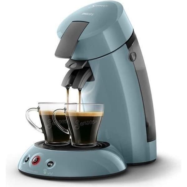 Philips HD6553/21 SENSEO ORGINAL pod kaffemaskin, Aroma booster, Crema plus, 1 eller 2 koppar, Blue Grey