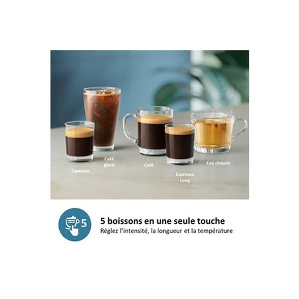 Espresso kvarn Philips EP3329/70 Series 3300 - Svart - 5 drycker - SilentBrew - AquaClean-filter