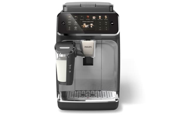 Philips Series 4400 EP4446 - Automatisk kaffemaskin med melkeskummer - 15 bar - svart / sølv