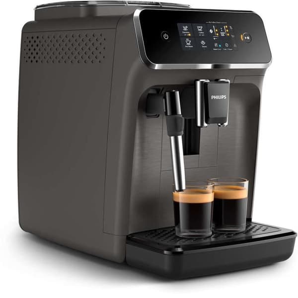 Philips 2200-serien automatisk espressomaskin, mjölkskummare, intuitiv pekskärm, grå (EP2224/10)