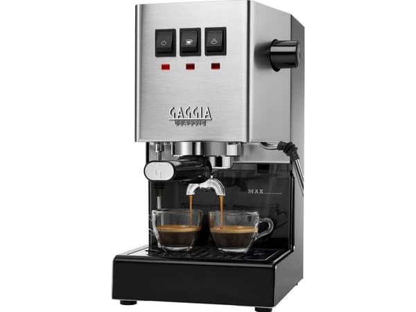 Gaggia Classic E24 RI9481/11 - Kaffemaskin med mjölkskummare - 15 bar - borstat rostfritt stål