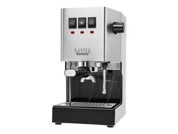 Gaggia Classic E24 RI9481/11 - Kaffemaskin med mjölkskummare - 15 bar - borstat rostfritt stål