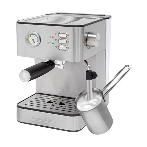 Espressomaskin - PROFICOOK - PC-ES 1209 - 20 bar - Grå - Kompatibel med kaffebönor