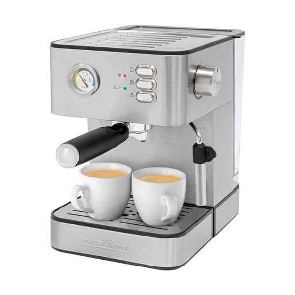 Espressomaskin - PROFICOOK - PC-ES 1209 - 20 bar - Grå - Kompatibel med kaffebönor