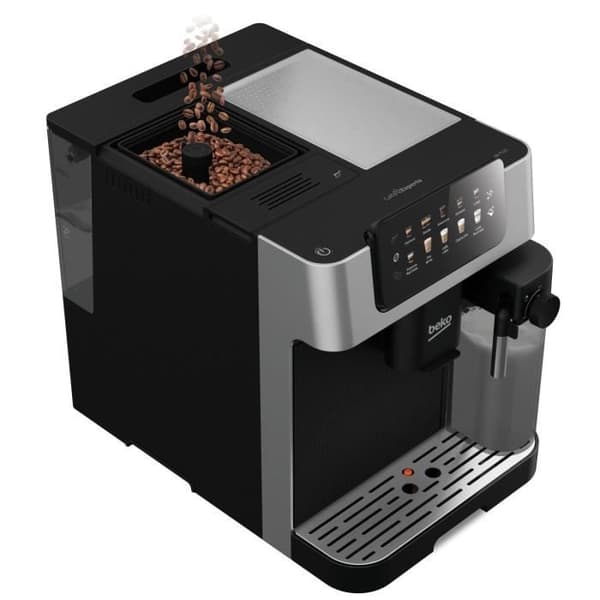 Kaffemaskin med kvarn - BEKO - CEG7304X - 1350 W - 19 barer - Färgpekskärm