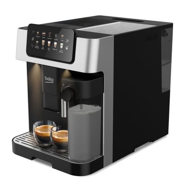 Kaffemaskin med kvarn - BEKO - CEG7304X - 1350 W - 19 barer - Färgpekskärm