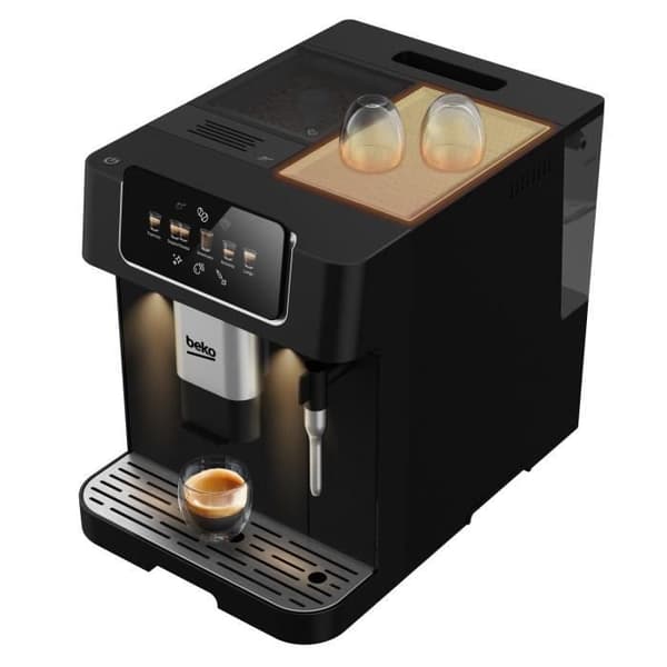 Kaffemaskin med kvarn - BEKO - CEG7302B - 1350 W - 19 barer - Svart