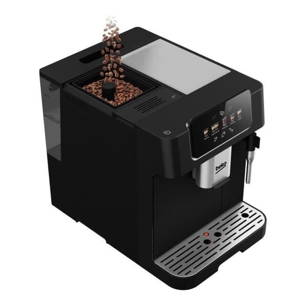 Kaffemaskin med kvarn - BEKO - CEG7302B - 1350 W - 19 barer - Svart