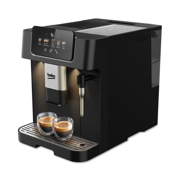Kaffemaskin med kvarn - BEKO - CEG7302B - 1350 W - 19 barer - Svart
