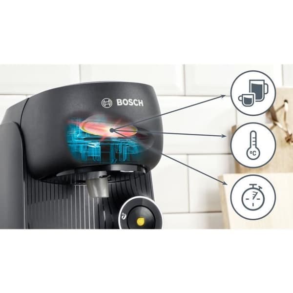 Multidryckeskaffemaskin - BOSCH - TASSIMO - T16 Finesse svart - 1400 W