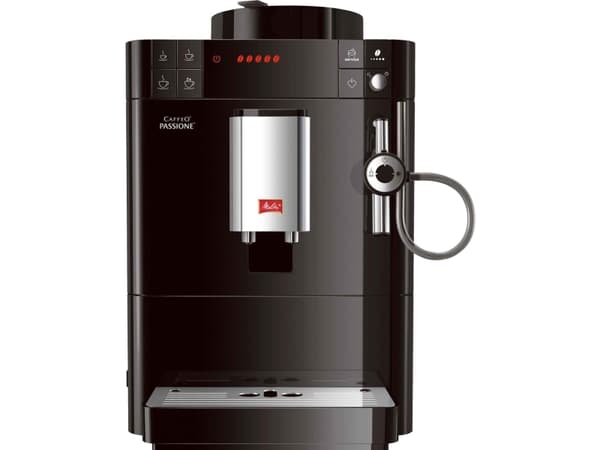 Melitta F530-102, Espressokone, 1,2 L, Kahvipavut, Jauhettu kahvi, Sisäänrakennettu jauhin, 1400 W, Musta