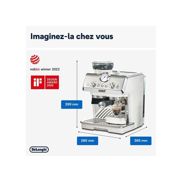 Espressomaskin - DE'LONGHI - La Specialista Arte EC9155.W - 15 bar - Kaffegryn - Vit