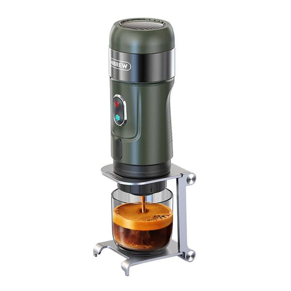Bärbar 3-i-1 kaffebryggare med fodral HiBREW H4B_GN