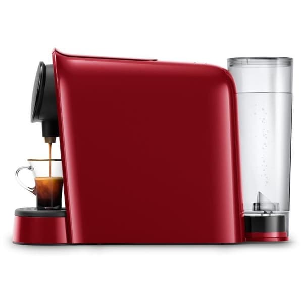 PHILIPS L'Or Barista LM8012/51 dubbel espressokapsel kaffemaskin - Röd + 9 kapslar