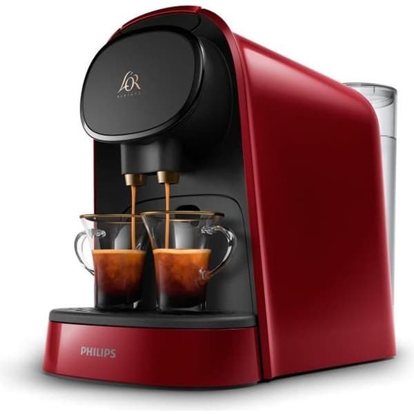 PHILIPS L'Or Barista LM8012/51 dubbel espressokapsel kaffemaskin - Röd + 9 kapslar