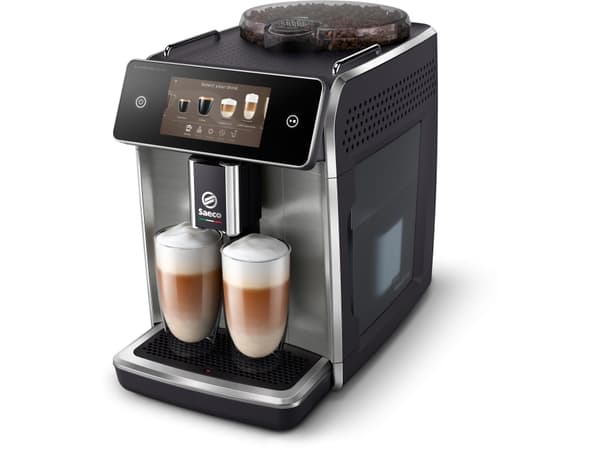 Saeco SM6685/00, Espressomaskin, 1,8 l, Kaffebönor, Malat kaffe, Inbyggd kvarn, 1500 W, Svart, Metallisk
