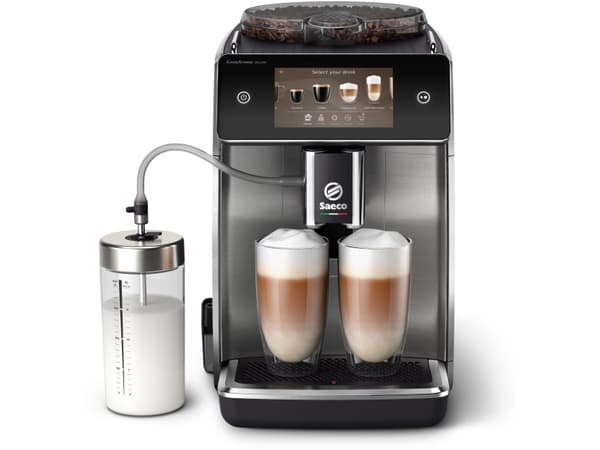 Saeco SM6685/00, Espressomaskin, 1,8 l, Kaffebönor, Malat kaffe, Inbyggd kvarn, 1500 W, Svart, Metallisk