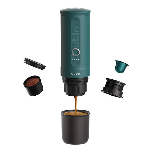 Outin Nano 7500mAh bærbar kaffetrakter (turkis)
