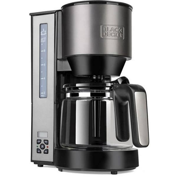 Filterkaffebryggare - BLACK ET DECKER - BXCO 1000 E - 12 koppar - Permanent filter - Programmerbar 24 timmar