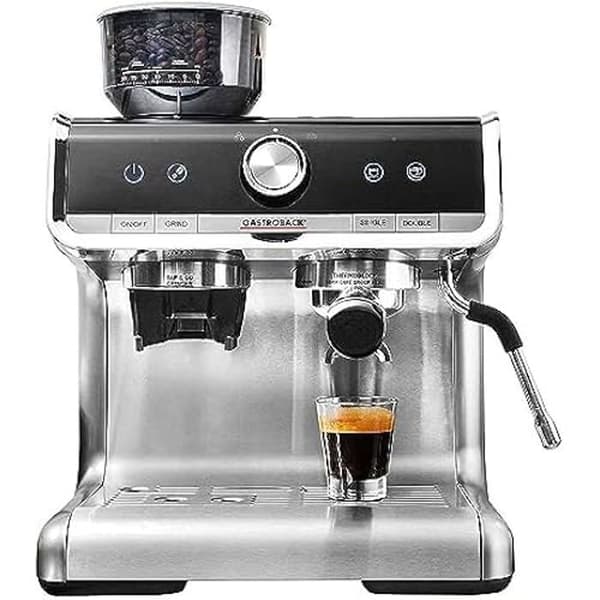 Espressomaskin - GASTROBACK - Barista Pro - Svart - Rostfritt stål - 15 bar