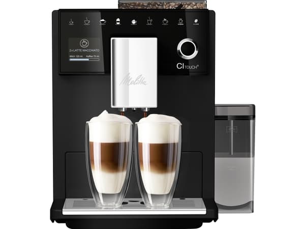 Melitta CI Touch, Espressomaskin, 1,8 l, Kaffe bønner, Innebygd kaffekvern, 1400 W, Sort