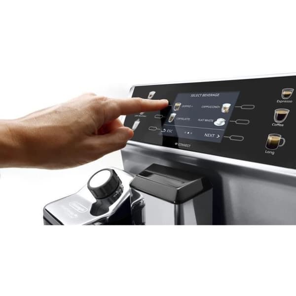 DELONGHI 0132217051 Espressokvarn PrimaDonna Class - 2L tank - 2 samtidiga koppar - 400 gr böntank - Metall&amp;svart