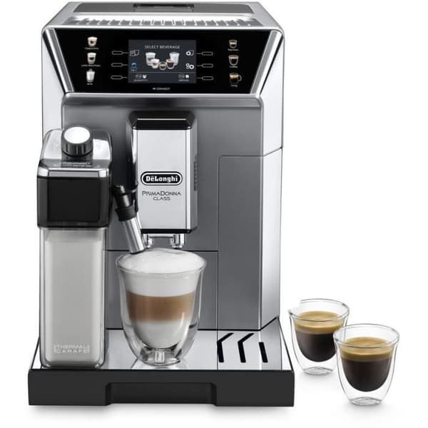 DELONGHI 0132217051 Espressokvarn PrimaDonna Class - 2L tank - 2 samtidiga koppar - 400 gr böntank - Metall&amp;svart