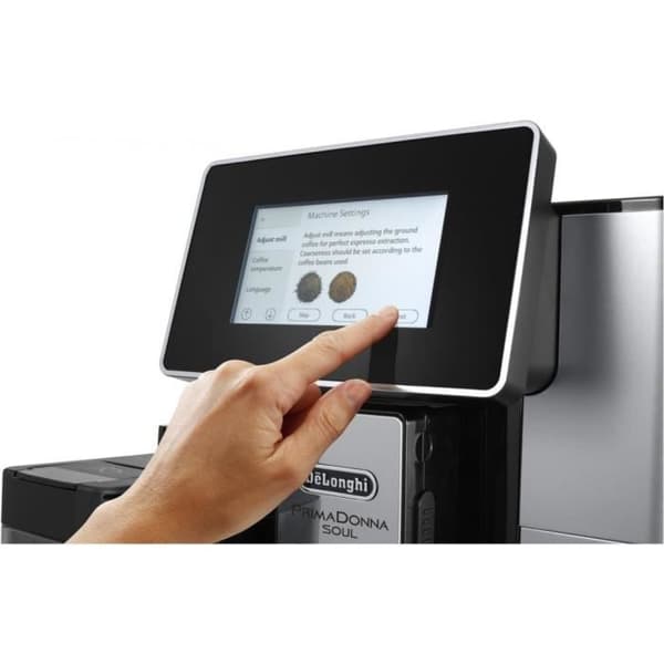 Kaffemaskin - DeLonghi - PrimaDonna ECAM610.55.SB - 2,2 L - 15 bar - LatteCrema
