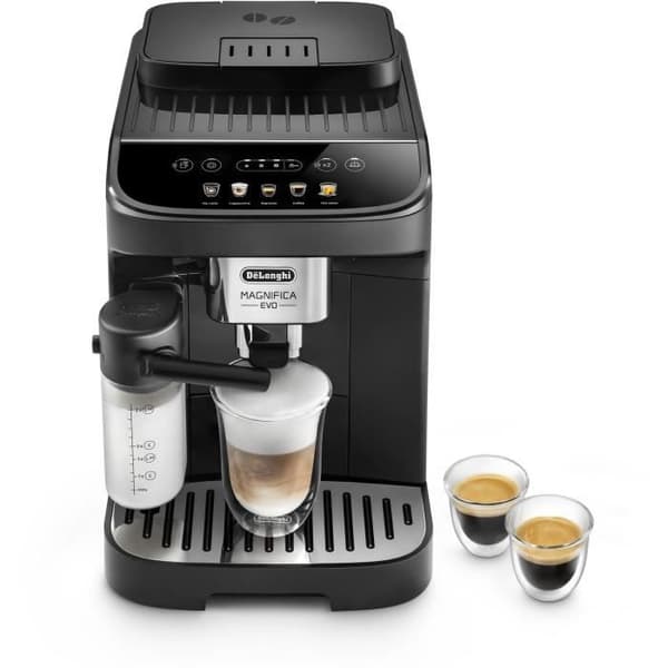 Automatisk espressomaskin med De'Longhi Magnifica Evo kvarn - ECAM290.61.B - mjölkdrycksteknologi, Svart