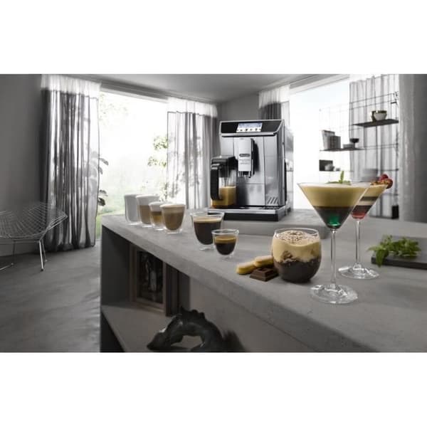 Espressokvarn - DELONGHI PrimaDonna Elite Experience ECAM650.85.MS - Grå - Ansluten - Kaffebönmaskin