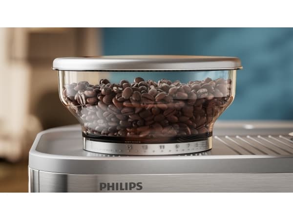 Philips PSA3218/01, Espressomaskin, 2,3 l, Inbyggd kvarn, 1350 W, Svart, Stål