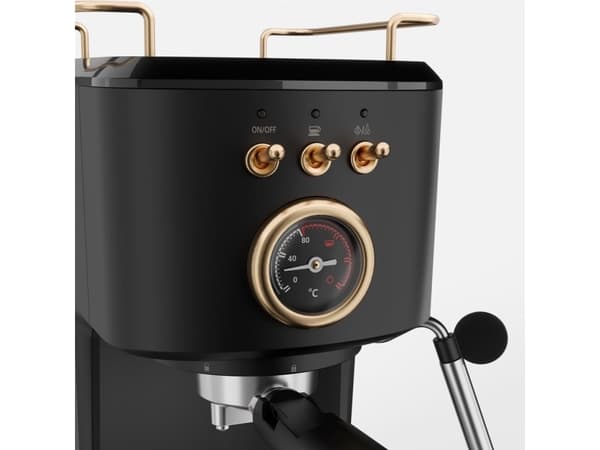 Princess 249417, Espressomaskin, 1,2 l, Kaffe kapsyl, Malt kaffe, 1100 W, Sort