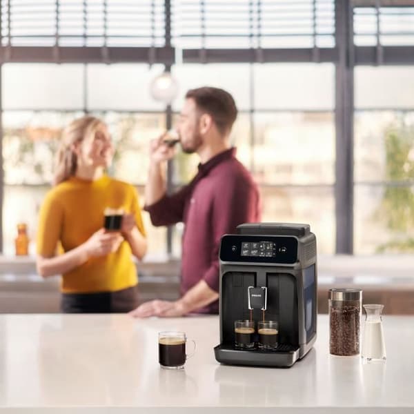 Automatisk kvarn espressomaskin - PHILIPS - EP1220/00 - 1500 W - 275 g bönor - 1,8 L - Mattsvart
