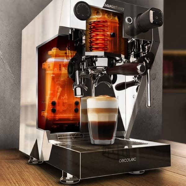 Espressomaskin - Baristeo - Brava - 15 bar - Vattentank 2,5L - Malet kaffe