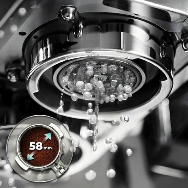 Espressomaskin - Baristeo - Ikonisk - 15 bar - Kompatibel med malt kaffe