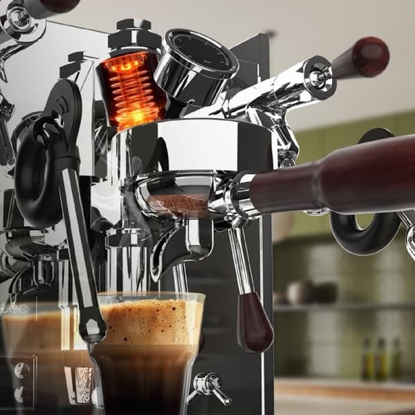 Espressomaskin - Baristeo - Ikonisk - 15 bar - Kompatibel med malt kaffe