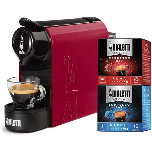 Espressomaskin för aluminiumkapslar - BIALETTI - Gioia - 20 bar - 0,5L - 1200W