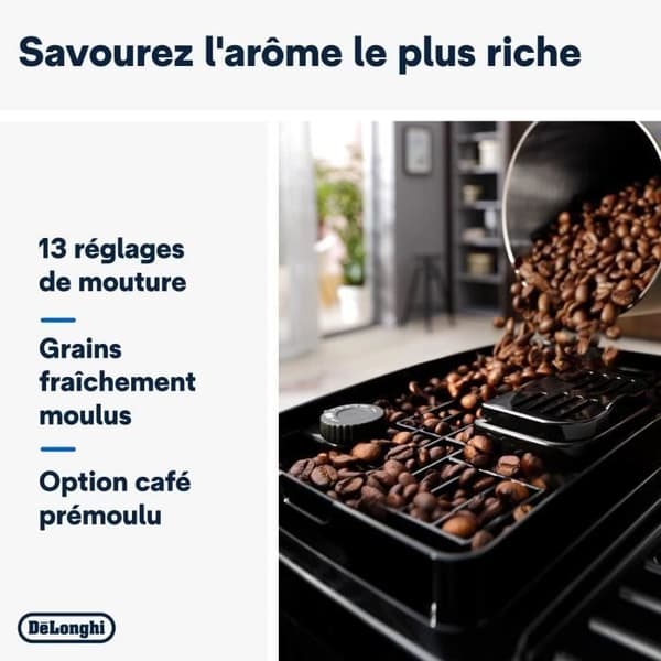 Automatisk Kaffemaskin - DE'LONGHI - Magnifica Start ECAM222.20B - 4 Recept - Mjölkskummare - 1450W