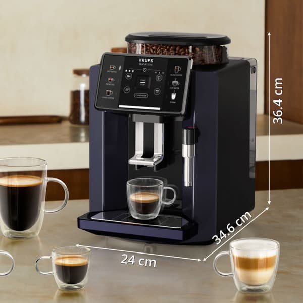 Sensation C50 Kaffemaskin med bönor blå / svart