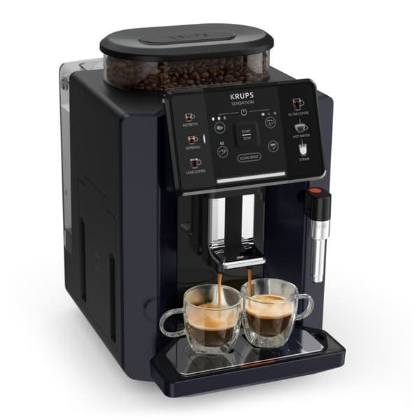Sensation C50 Kaffemaskin med bönor blå / svart