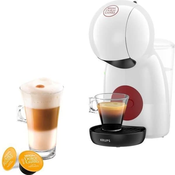 Dolce Gusto kaffemaskin KRUPS Piccolo XS KP1A0110 - Vit - Reservoar 0,8 L - Intuitiv kapselhållare