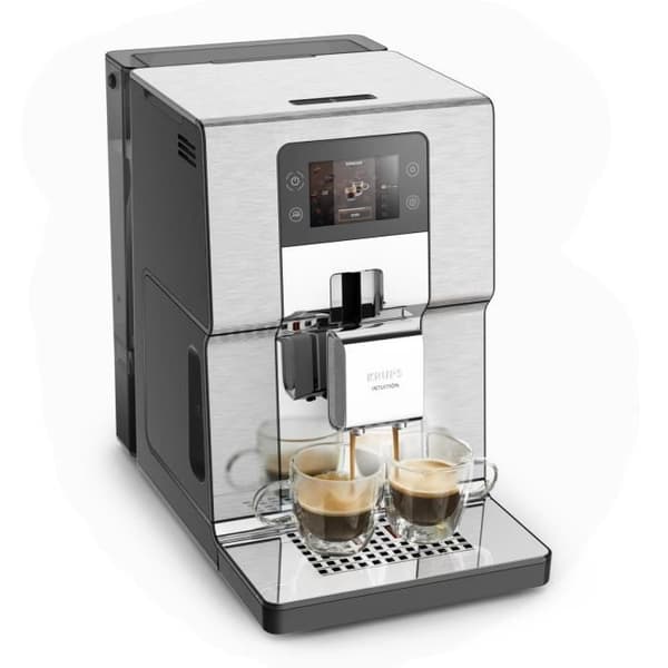 KRUPS EA877D10 Intuition Experience+ Bön till kopp kaffemaskin, 4 intensitetsnivåer, anpassningsbar, Borstat rostfritt stål