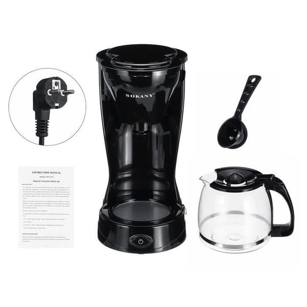 Hushålls mini automatisk dropp kaffemaskin liten kaffemaskin