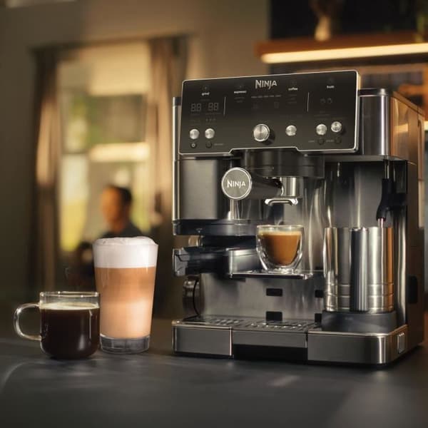 Maskin för kaffe 2-i-1 - NINJA LUXE™ - Kaffe Essential Series - ES501EU - 1650 W - 9/11 bar - 250 gr - Svart / Inox