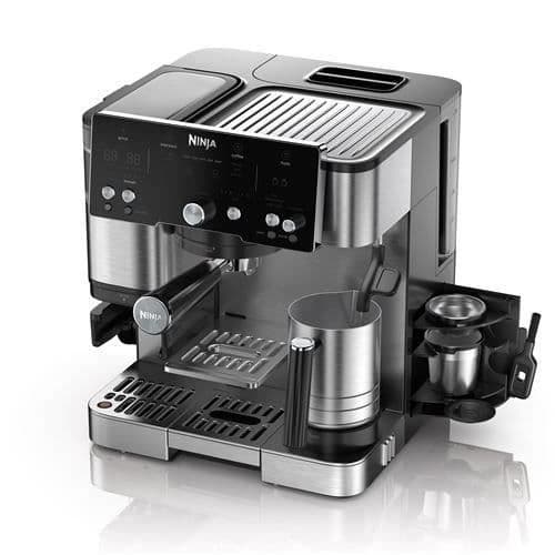 Maskin för kaffe 2-i-1 - NINJA LUXE™ - Kaffe Essential Series - ES501EU - 1650 W - 9/11 bar - 250 gr - Svart / Inox