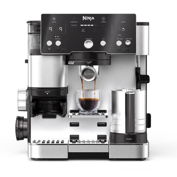 Maskin för kaffe 2-i-1 - NINJA LUXE™ - Kaffe Essential Series - ES501EU - 1650 W - 9/11 bar - 250 gr - Svart / Inox